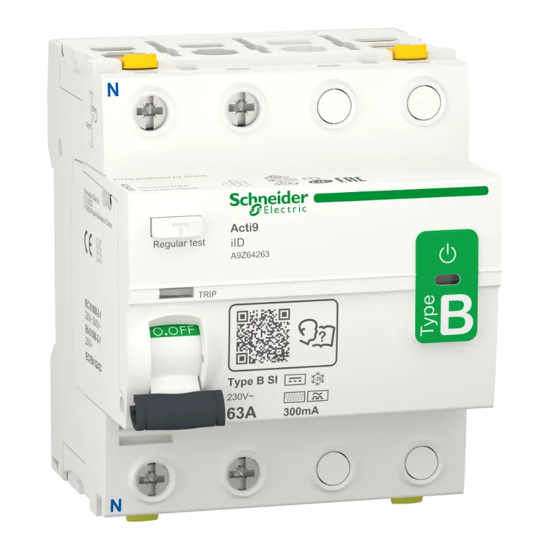 Inter Diff iID 2P 63A B 300mA - A9Z64263 Schneider Electric