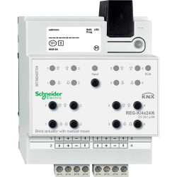 KNX - actionneur de stores 4x24V/6A à commande manuelle - MTN648704 Schneider Electric