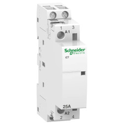 Acti9 iCT - Contacteur auxiliarisable - 1P - 25A - 2NO - 24Vca - 50Hz - A9C20132 Schneider Electric