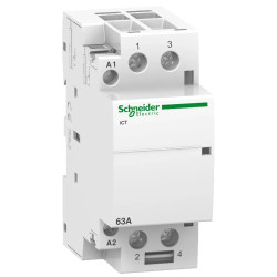 Acti9 iCT - Contacteur auxiliarisable - 2P - 63A - 2NO - 24Vca - 50Hz - A9C20162 Schneider Electric