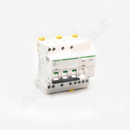 Disjoncteur iDT40 / DT40  - A9DA7720 - Acti9 iDD40N - disjoncteur différentiel - 3P+N C 20A 6000A/10kA 300mA type AC