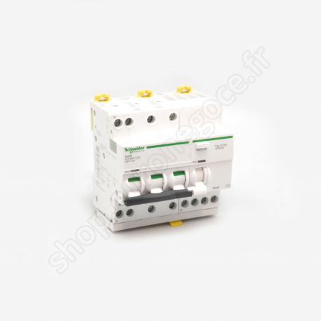 Circuit Breakers iDT40 / DT40  - A9DK1720 - Acti9 iDD40K - disjoncteur différentiel - 3P+N C 20A 4500A/4,5A 30mA type AC