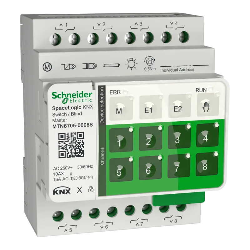 SpaceLogic KNX Com 8s Master S - MTN6705-0008S Schneider Electric