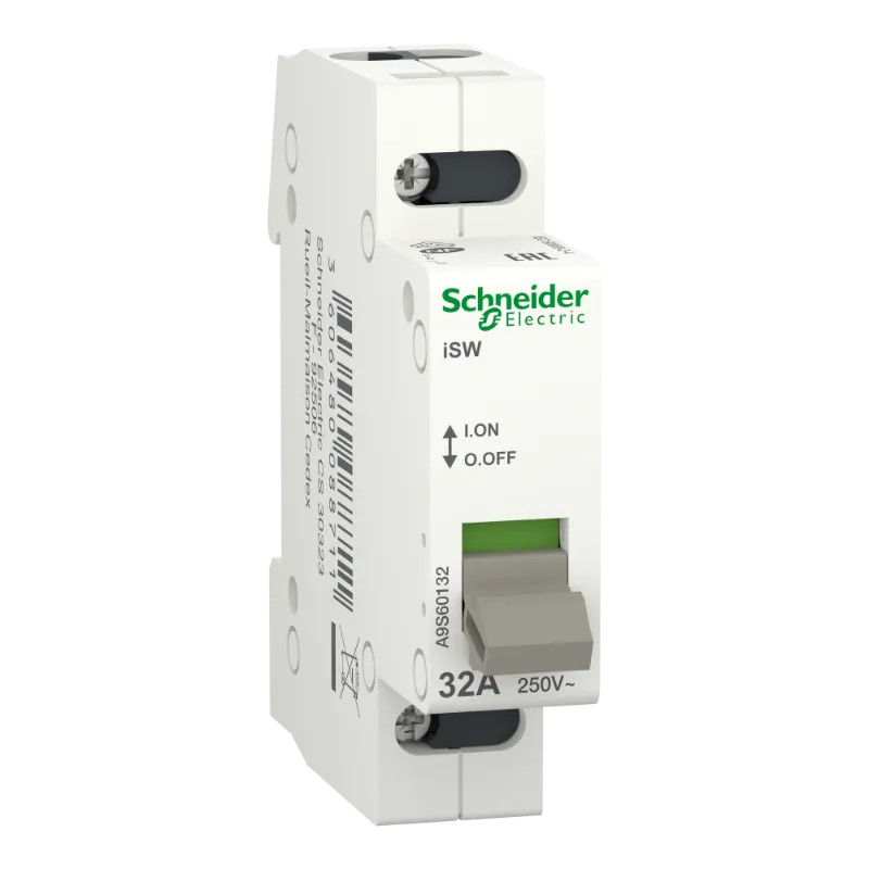 Acti9, iSW interrupteur de commande 1P 32A 250VCA - A9S60132 Schneider Electric