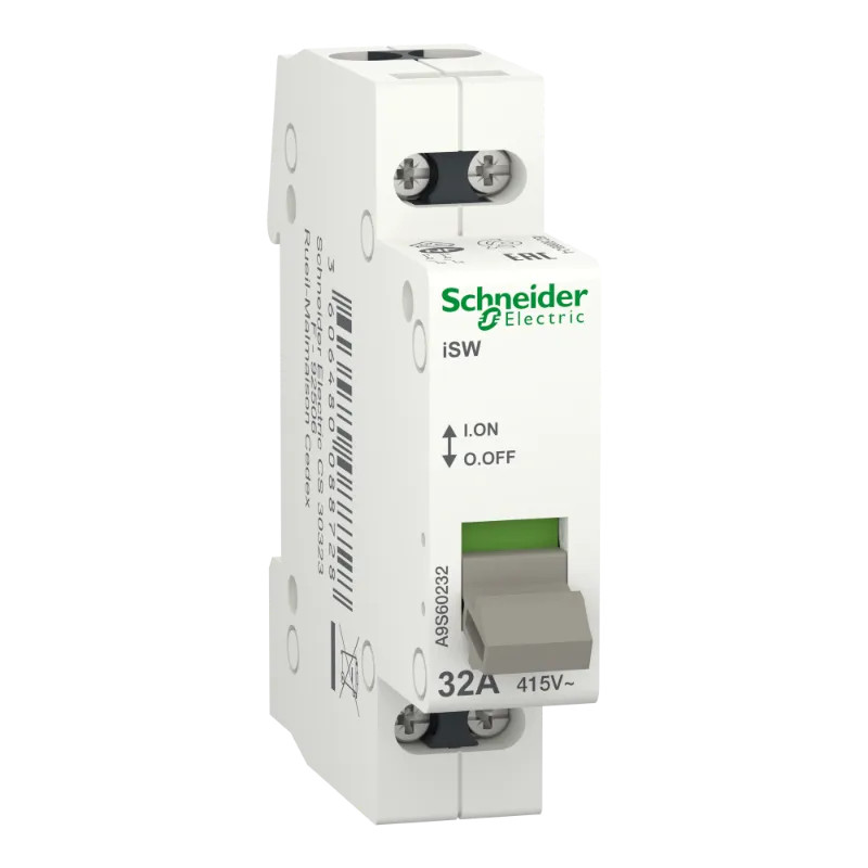 Acti9, iSW interrupteur de commande 2P 32A 415VCA - A9S60232 Schneider Electric