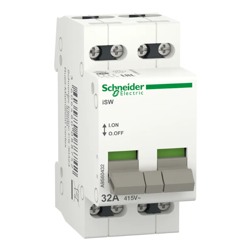 Acti9, iSW interrupteur de commande 4P 32A 415VCA - A9S60432 Schneider Electric