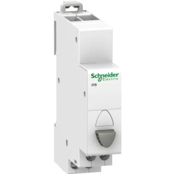 Acti9, iPB bouton-poussoir simple gris 1 NF 20A 230VCA - A9E18030 Schneider Electric