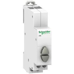 Acti9, iPB bouton-poussoir double 1 NO gris + 1 NO gris 20A 230VCA - A9E18035 Schneider Electric