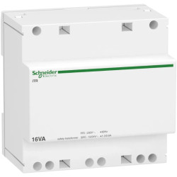 Acti9 iTR - transformateur de sécurité - 16VA - 230Vca/12-24Vca - A9A15218 Schneider Electric
