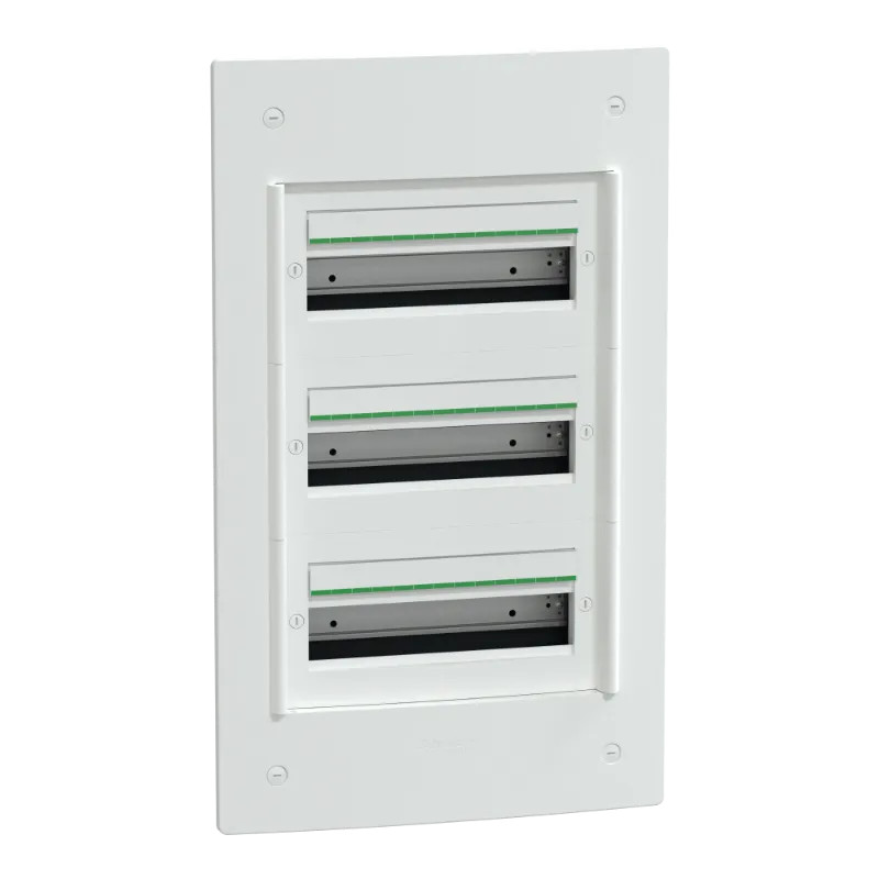 PrismaSeT XS - Coffret encastré 3 rangées 13 modules - sans porte - LVSXS313 Schneider Electric