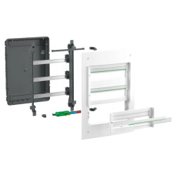 PrismaSeT XS - Coffret encastré 3 rangées 18 modules - sans porte - LVSXS318 Schneider Electric