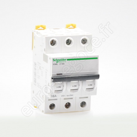 Circuit Breakers iC60  - A9F92316 - IC60L DISJ 3P 16A Z