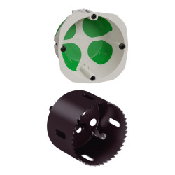 Multifix Air - lot de 240 boîtes IMT35032 Ø67mm P47mm + scie cloche - IMT35231 Schneider Electric