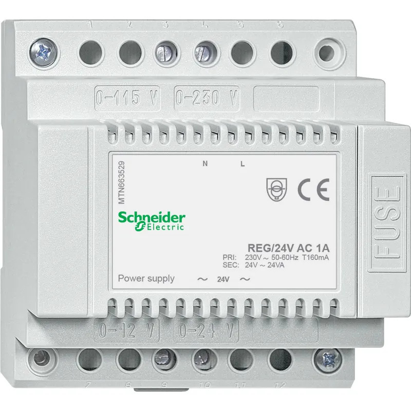 KNX - alimentation 24Vca -1A - 10 pas de 9mm - MTN663529 Schneider Electric