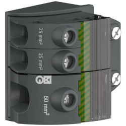 PrismaSeT S & XS - Borniers parafoudre - 1 x 50mm2 + 2 x 25mm2 - LVSXK6 Schneider Electric