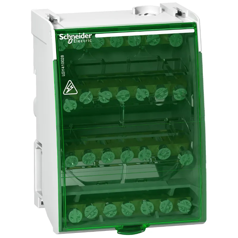 Linergy DS - Répartiteur étagé tétrapolaire - 100A - 4x7 trous - LGY410028 Schneider Electric