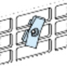 PrismaSeT G - Ecrous clipsables sur platine perforée - lot de 20 - M6 - LVS03182 Schneider Electric