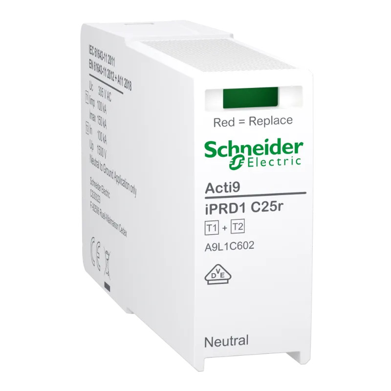 ACTI9 iPRD1 C25r Cart Neut 3PN - A9L1C602 Schneider Electric