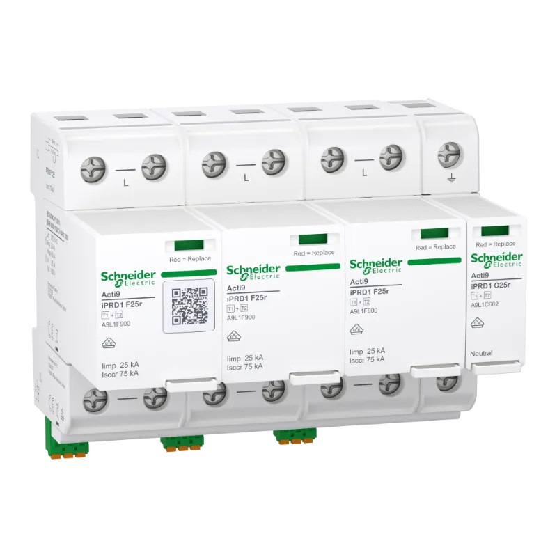 Acti9 IPRD1 F25r T1+2 3P+N - A9L1F625 Schneider Electric