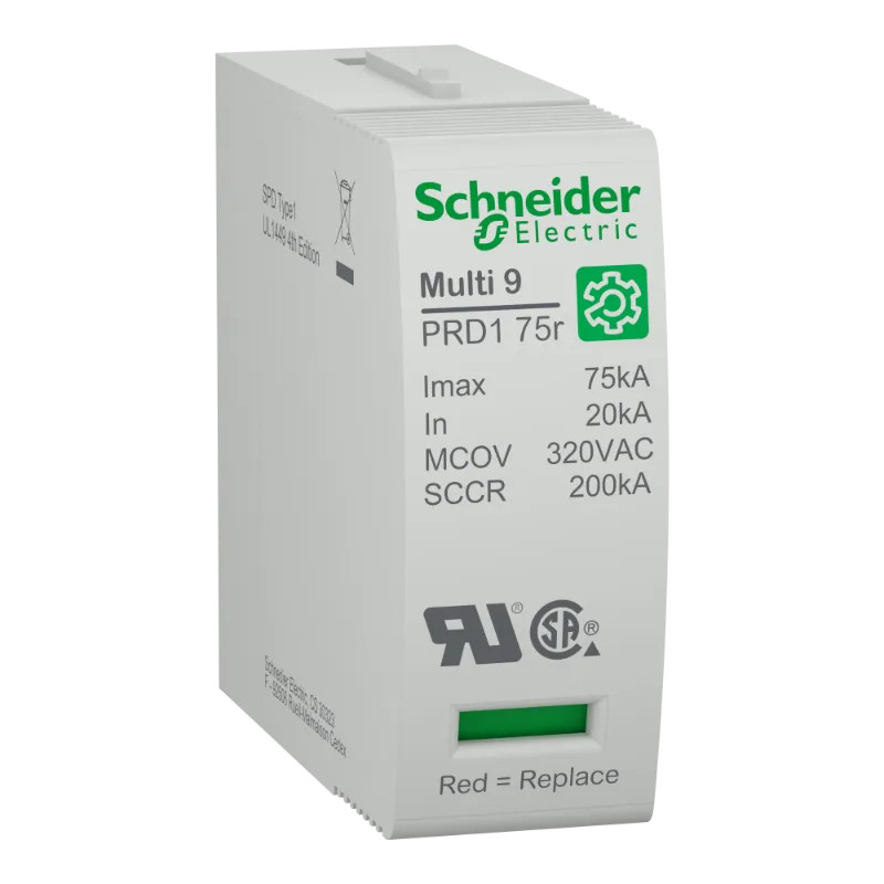 Multi 9 PRD1 75r Cartouche Parafoudre UL1449 320V  Imax75kA - M9LC320 Schneider Electric