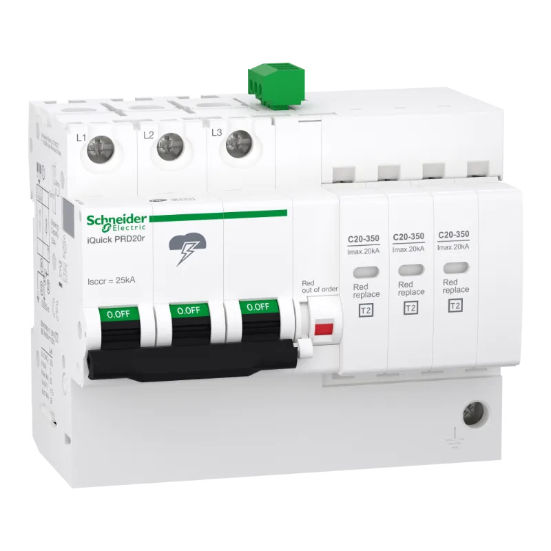 Acti9 - Parafoudre iQuick PRD20r - 3P avec report de signalisation - A9L16296 Schneider Electric