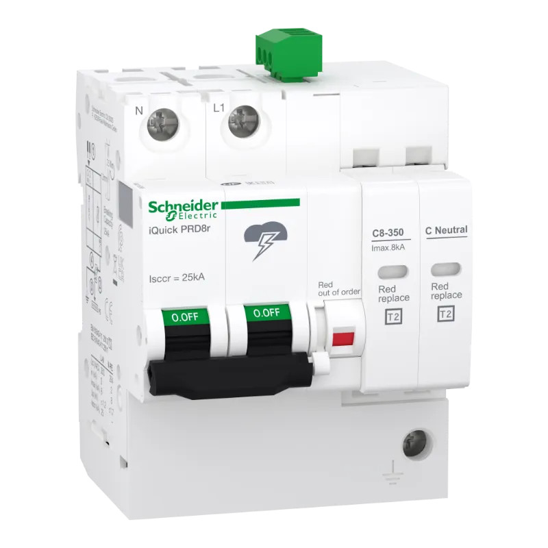 Acti9 - Parafoudre iQuick PRD8r - 1P+N avec report de signalisation - A9L16298 Schneider Electric