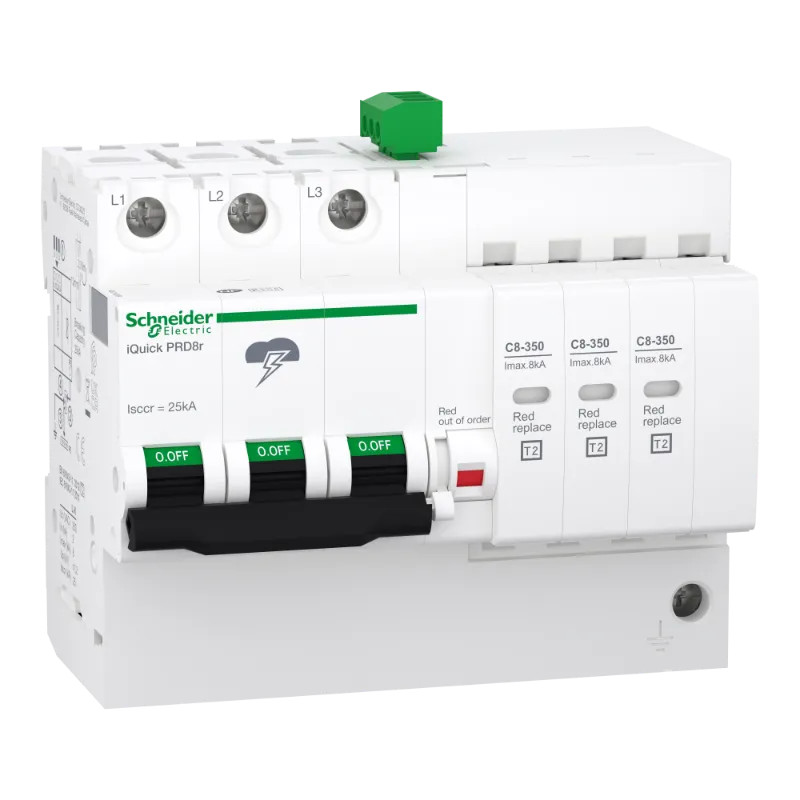 Acti9 - ParafoudreiQuick PRD8r - 3P avec report de signalisation - A9L16299 Schneider Electric