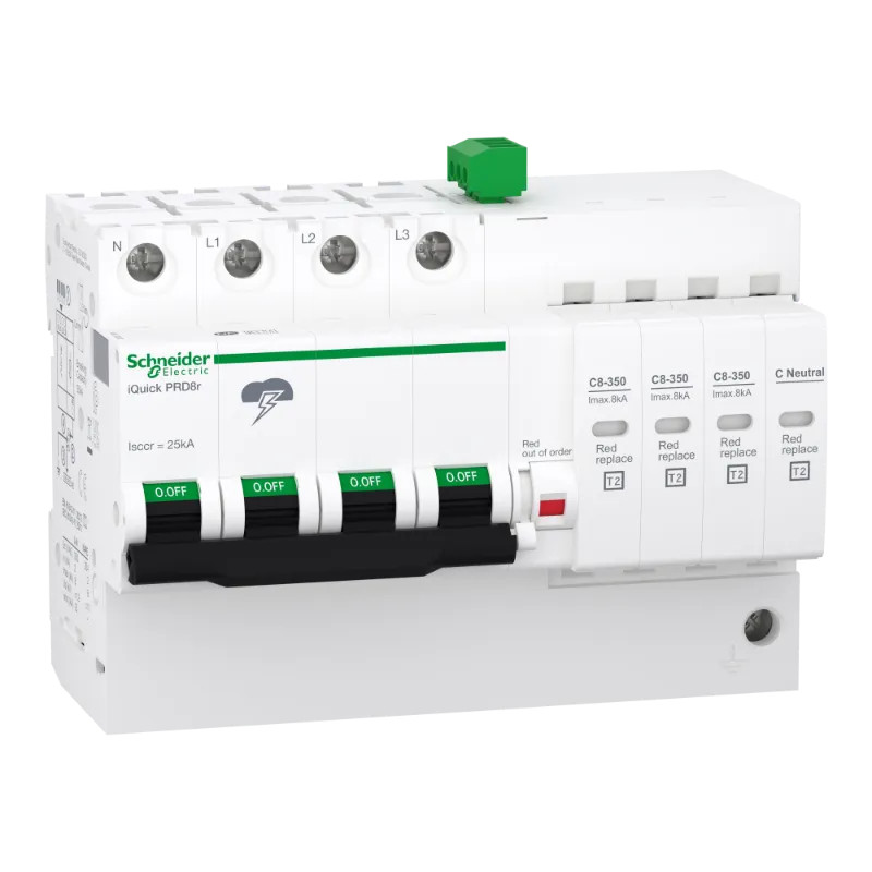 Acti9 - Parafoudre iQuick PRD8r - 3P+N avec report de signalisation - A9L16300 Schneider Electric
