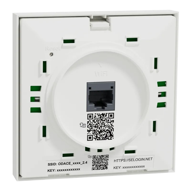 Odace Pt acces WiFi 5 RJ45 blc - S520491 Schneider Electric