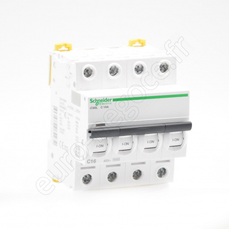 Circuit Breakers iC60  - A9F94401 - IC60L DISJ 4P 1A C