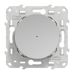 Wiser Odace - bouton poussoir connecté - 10A - zigbee - alu - S530530W Schneider Electric