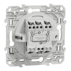 Odace - permutateur - blanc - 10A - S520205 Schneider Electric