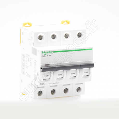 Disjoncteur iC60  - A9F95401 - IC60L DISJ 4P 1A K