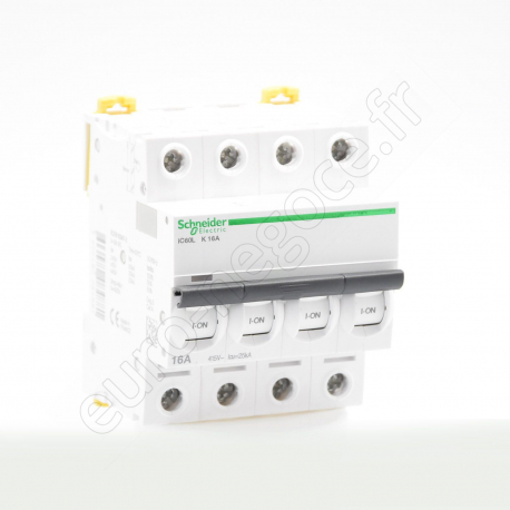 Circuit Breakers iC60  - A9F95416 - IC60L DISJ 4P 16A K