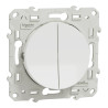 Odace - double va-et-vient - blanc - 10A - S520214 Schneider Electric