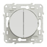 Odace - double va-et-vient - blanc - 10A - S520214 Schneider Electric