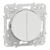 Odace - double poussoir - blanc - S520216 Schneider Electric