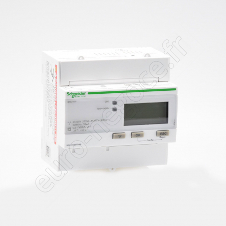 Power Meter  - A9MEM3110 - Compteur d-énergie 63A (3P+N, RAZ), Impulsions, MID