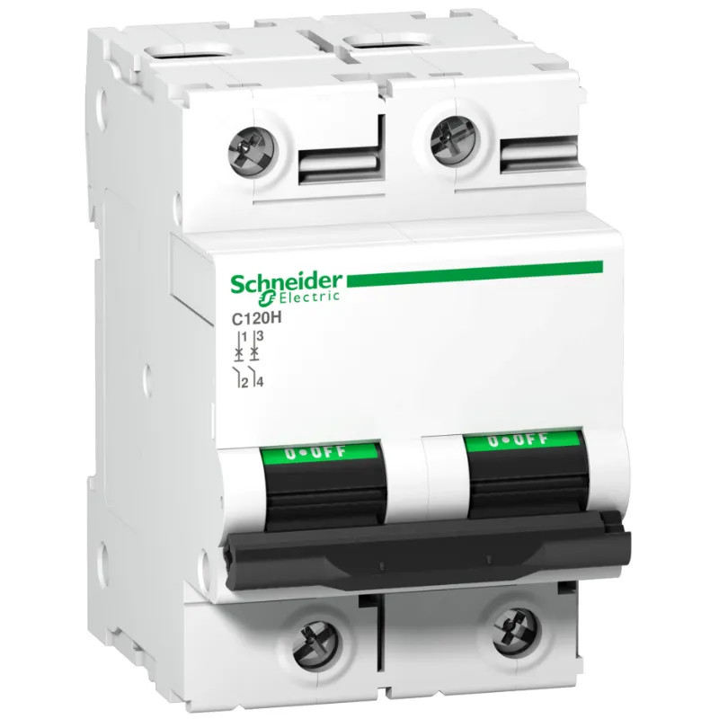 Acti9 C120H Disjoncteur Modulaire 2P 80 A, courbe D, 15 kA - A9N18501 Schneider Electric