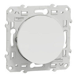 Odace - va-et-vient lumineux ou témoin - blanc - 10A - LED orange 1,5mA - S520263 Schneider Electric