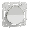 Odace - poussoir avec porte-étiquette - blanc - S520266 Schneider Electric