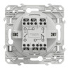 Odace - va-et-vient + va-et-vient lumineux - blanc - 10A  - LED 1,5mA - S520273 Schneider Electric