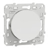 Odace - poussoir lumineux - blanc - 10A - voyant LED bleu 0,15mA - S520276 Schneider Electric