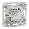 Odace - poussoir lumineux - blanc - 10A - voyant LED bleu 0,15mA - S520276 Schneider Electric