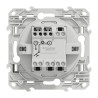 Odace - poussoir lumineux - blanc - 10A - voyant LED bleu 0,15mA - S520276 Schneider Electric