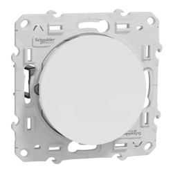 Odace - va-et-vient - blanc - 10A - griffes montées - S525204 Schneider Electric
