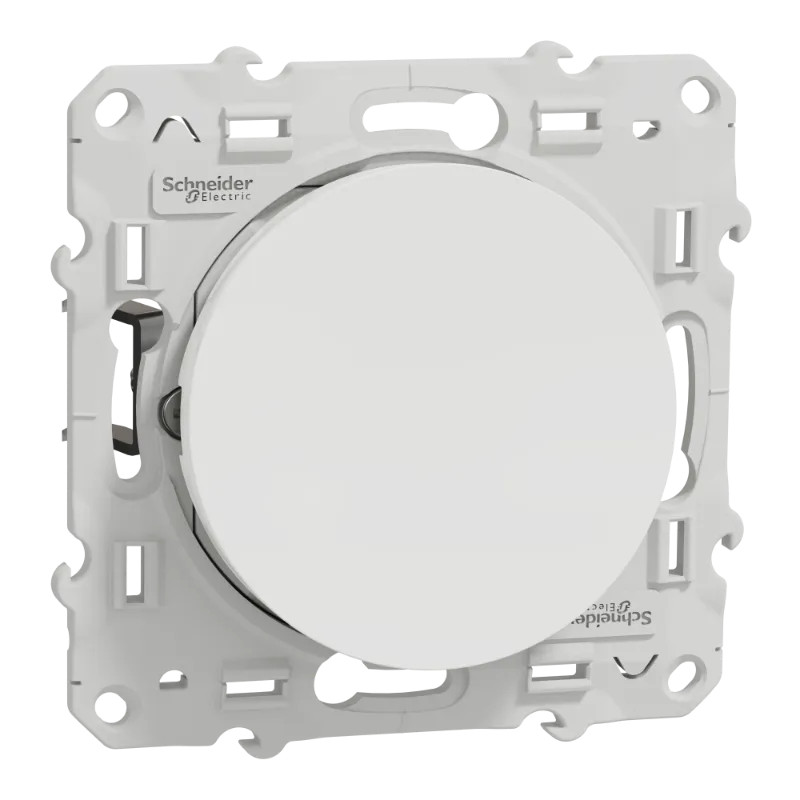 Odace - va-et-vient - blanc - 10A - griffes montées - S525204 Schneider Electric