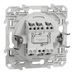 Odace - permutateur - blanc - 10A - griffes montées - S525205 Schneider Electric