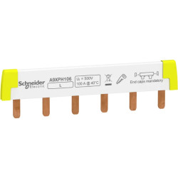 Acti9 iC60 - peigne à dents - 1P - 100A - 6 modules de 18mm - A9XPH106 Schneider Electric