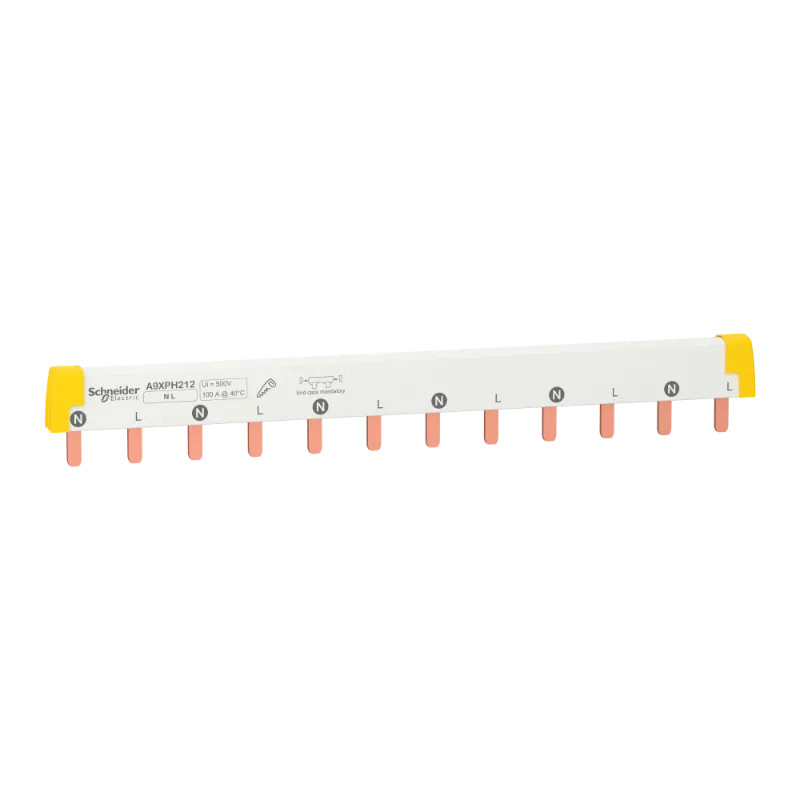 Acti9 iC60 - peigne à dents - 2P - 100A - 12 modules de 18mm - A9XPH212 Schneider Electric